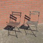 Zwart Metalen Bistrostoelen Set Van 2 thumbnail 2