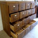 Grote Oude Buffet Vitrine School Museum Winkel Kast thumbnail 18