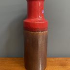 Scheurich Vase Model 401-28 In Red And Brown Wgp thumbnail 9