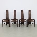 4X Vintage Eetkamerstoel By Allmilmö, 1980S thumbnail 6