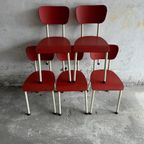 Rare Vintage Brabantia Red Chairs thumbnail 10