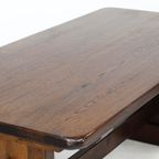 Antieke Vintage Mid-century Brutalist Eettafel thumbnail 9