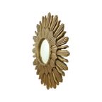 Vintage Zonnespiegel Sunburst Spiegel Convex Goud Hars 48Cm thumbnail 15