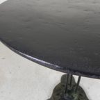 Art Deco Bistrotafel, Tuintafel Op Gietijzeren Voet thumbnail 10