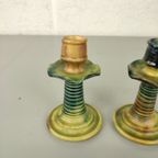 Duo Kandelaartjes In Vlaams Aardewerk thumbnail 1