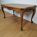 Vintage Brocante Queen Ann Salontafel Koffietafel 401 thumbnail 7