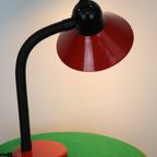 Originele Rode Bureaulamp Van Nf Elektriciteit - Model 1215 - Frankrijk 1980 thumbnail 6