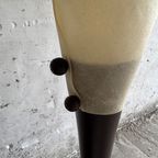 Set Van 2 Organisch Gevormde Lampen Met Rijke Houten Voet. thumbnail 8
