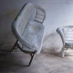 3 Seater +2X1Seater White Rotan Club Chairs thumbnail 12