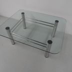 Salontafel Glas 1970's thumbnail 2