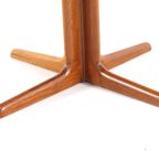 Ronde 2x Verlengbare Massief Teak Deens Eettafel Tafel Vintage thumbnail 8