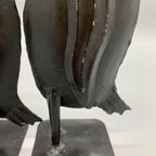 Set Vintage Metalen Pinguïns Zwart Handgemaakt thumbnail 11