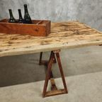 Antieke Tafel Schragentafel Xxl Tuintafel 89 X 308 Cm thumbnail 15