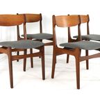 Set 4 Findahl Vintage Eetkamerstoelen Stoelen Gestoffeerd Deens thumbnail 11
