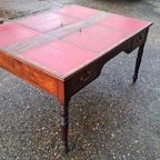 Antiek Dubbelzijdig Schrijftafel, Partner Bureau, Bureau Me thumbnail 5