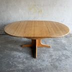 Extendable Wooden Dining Table With Integrated Extension Section thumbnail 2