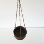 * Antieke Koperen Hangpotje Voor Hangplant Hangpot Pot thumbnail 5