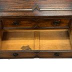 Antieke Secretaire Met Gedraaide Poten Jaren 50 Design thumbnail 4