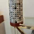 Vintage Deense Tafellamp Teak Lamp Schermerlamp Mozaïek thumbnail 10