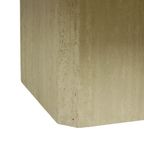 Vintage Achthoekige Travertin Salontafel Jaren 70 Design Italiaans thumbnail 7