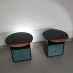 Giorgetti Set 1990 By Umberto Asnago Bed Sidetables / Sidetables / Sideboard With Drawers. thumbnail 24