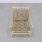 Vintage Fauteuil Low Rope Chair 1970 thumbnail 3