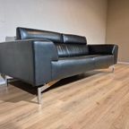 Leolux Howlo 3 Zits + Loveseat - Zwart - Leder - Design thumbnail 2