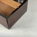 19Th C Fine English Mahogany Fineer Writing Box - 100% Complete + Secret Drawers thumbnail 11