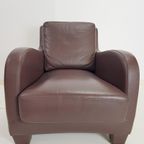 Fauteuil Musa Design Leer Modern Lounge Chair Leder Italië thumbnail 3