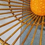 Jaren 70 Vintage Bamboe Fauteuil Circel Stoel Bamboe Fauteuil thumbnail 6