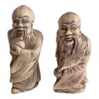 Vier Japanse Netsuke-stijl Beeldjes, Franse Reproductie thumbnail 5
