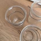 5x Authentiek Pastis Glazen/flessen Met Ijzerdraad Eromheen thumbnail 5