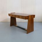 Walnut Desk With Drawers, 1960S thumbnail 7