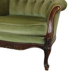 Klassieke Groene Club Zetel Oorfauteuil Louis Quinze Barok thumbnail 14