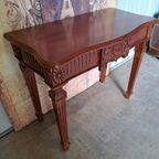 Klassieke Mahonie Houten Sidetable, Haltafel, Wandconsole Af thumbnail 2