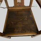 Eiken Armfauteuil Uit Arts And Crafts Periode thumbnail 3