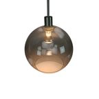 Ikea - Model Januari - Globe - Rookglas - Hanglamp - 1990'S thumbnail 3
