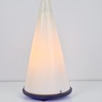 Vintage Teepee Tafellamp Melkglas ‘80 Kegel Lamp Glas Design thumbnail 2