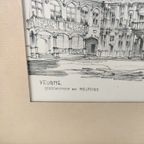 Piet Hollevoet - Tekening - Veurne Gerechtshof En Belfort thumbnail 5