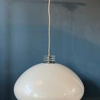 Mushroom Hanglamp - White Space Age Light Fixture thumbnail 7