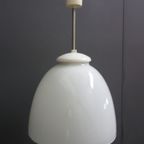 Vintage Opaline Pendant Lamp, Czechoslovakia 1950 thumbnail 7