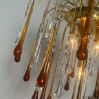 2 Beschikbaar Vintage Xl Formaat Teardrop Murano Kroonluchters thumbnail 11