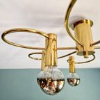 Grote Koperen Plafondlamp, Cosack Leuchten, 1970 thumbnail 5