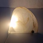 Wandlamp Gemarmerd Glas Vintage Conisch. thumbnail 5