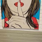 Vintage Ikea Pop Art Poster, Sssshhh, Deborah Azzopardi thumbnail 2