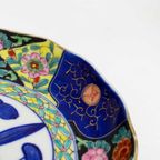 Vintage Handbeschilderd Chinees Porseleinen Diep Bord Imari thumbnail 3
