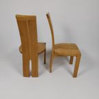 Set Van 4 Brutalistische Eetkamerstoelen, Jaren 70 thumbnail 6