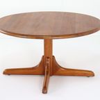 Salling Stolefabrik Deense Ronde Eettafel Salontafel In Hoogte Verstelbaar Vintage thumbnail 11