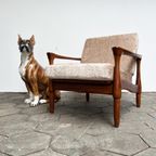 Deense Design Fauteuil Met Bouclé Kussens, 1970'S thumbnail 2