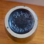Vintage West Germany Scheurich Vaasje Vaas Groen Bruin thumbnail 5